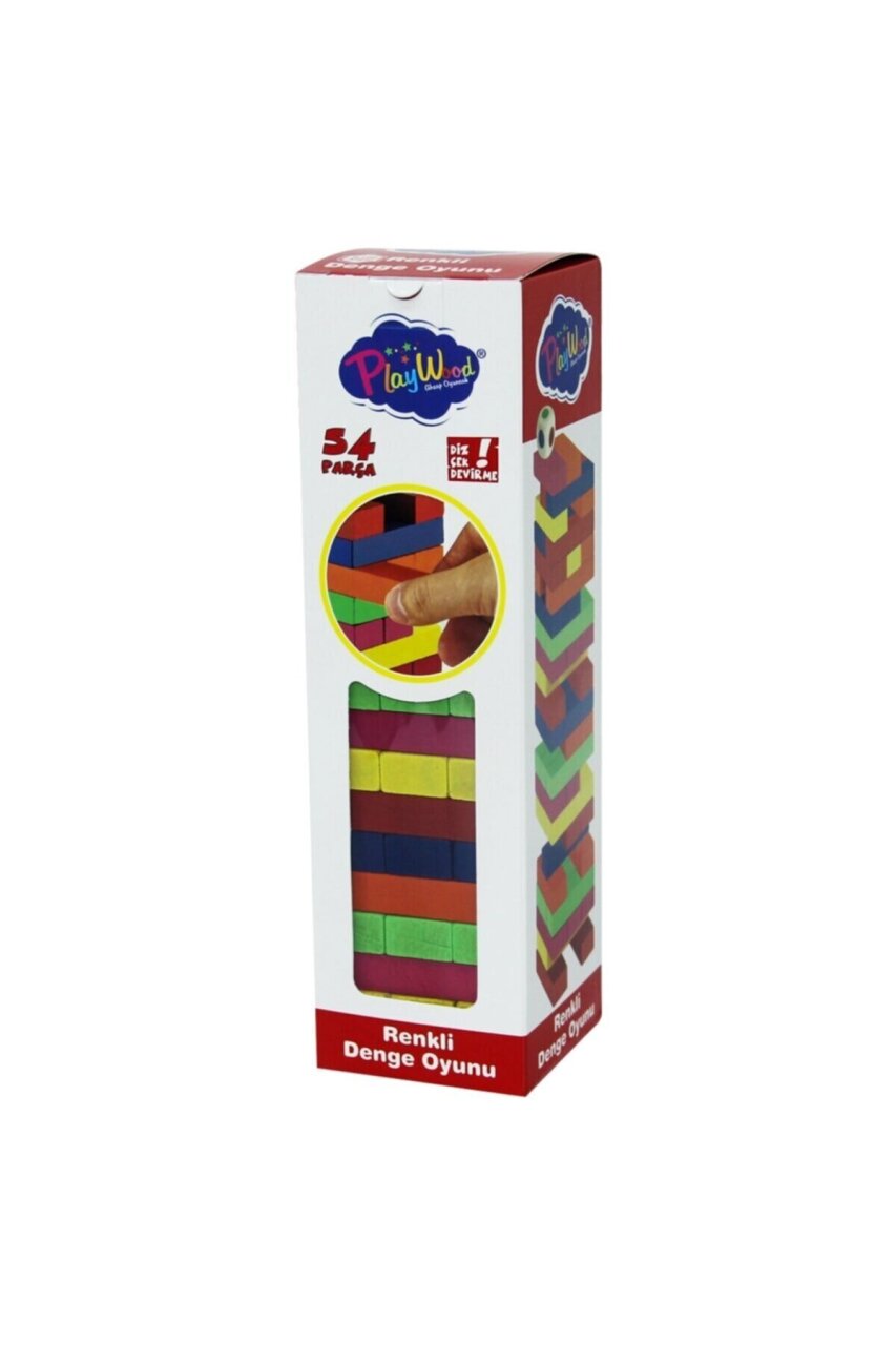 PlayWood Ahşap Kutulu Denge Oyunu Renkli 310 - 2