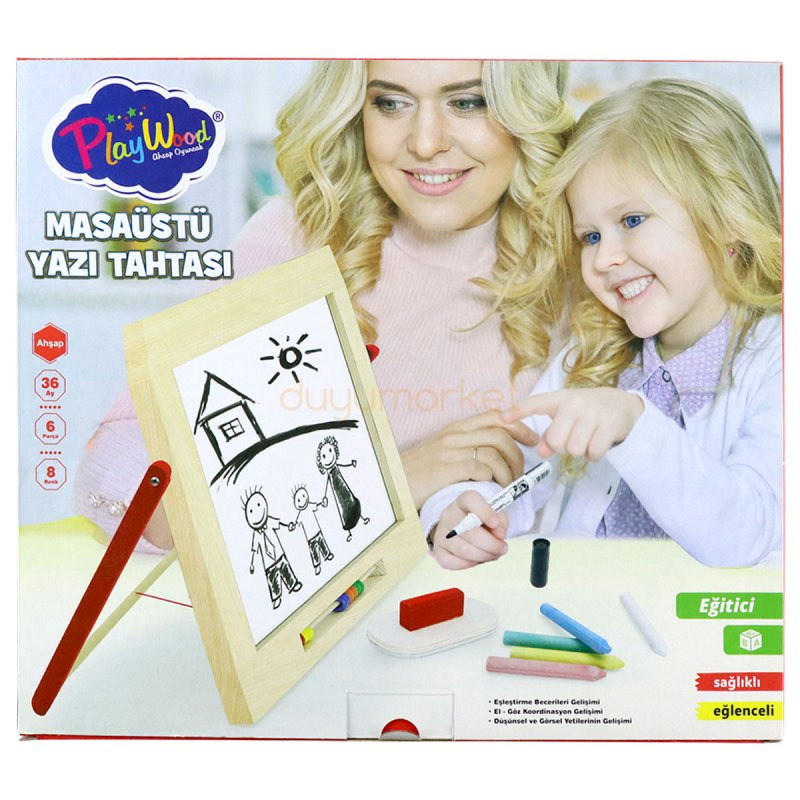 PlayWood Ahşap Masa Üstü Yazı Tahtası 385 - 2
