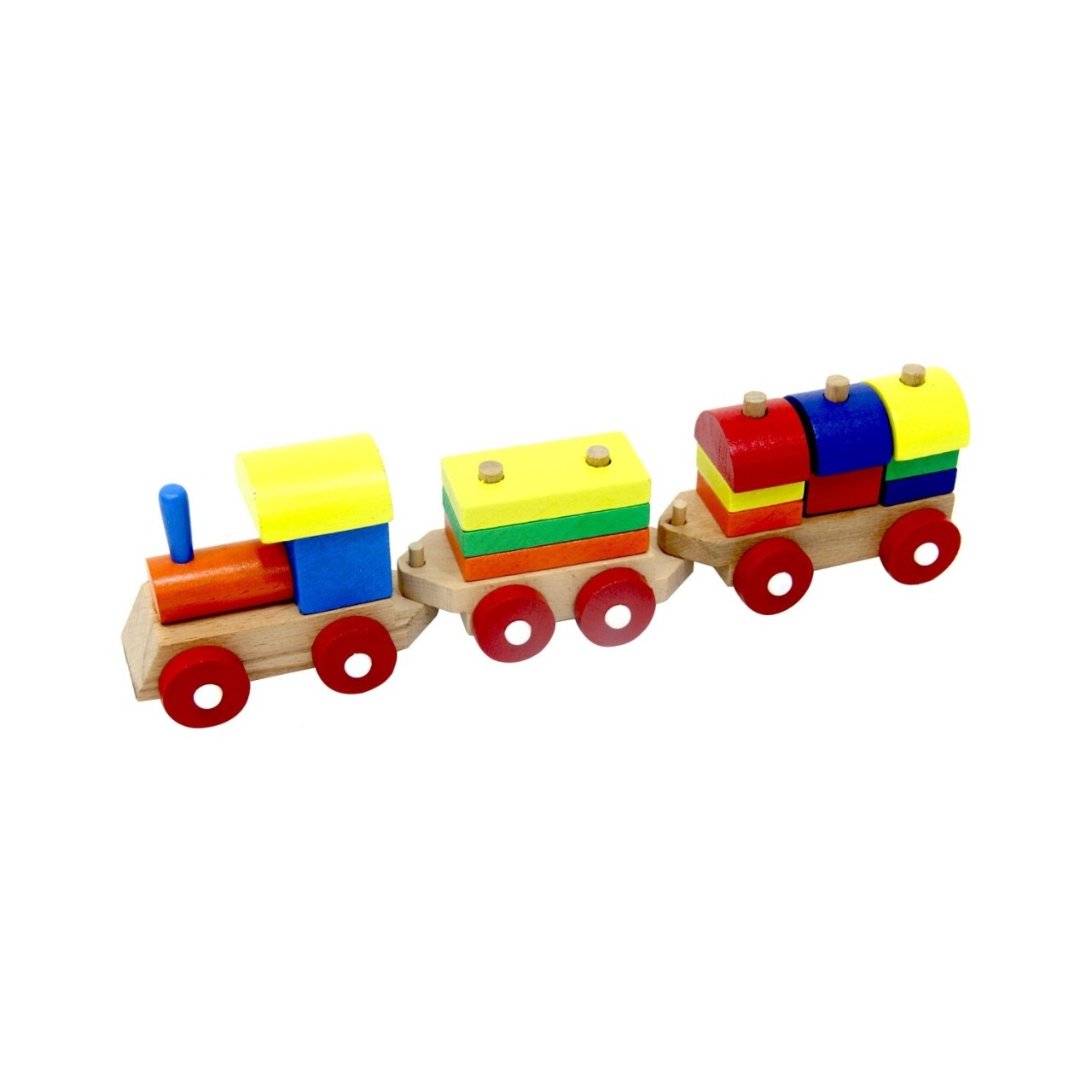 PlayWood Eğitici Ahşap Bloklu Bultak Tren 351 - 1