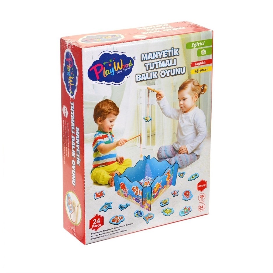 PlayWood Manyetik Tutmalı Balık Oyunu 381 - 1
