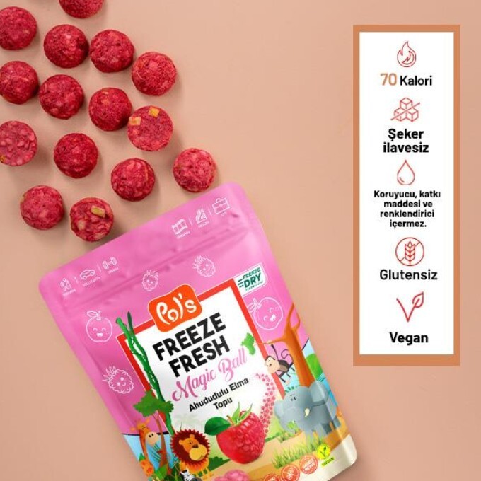 Pol’s Freeze Fresh Magic Ball Ahududulu Elma Topu 20 Gr - 1