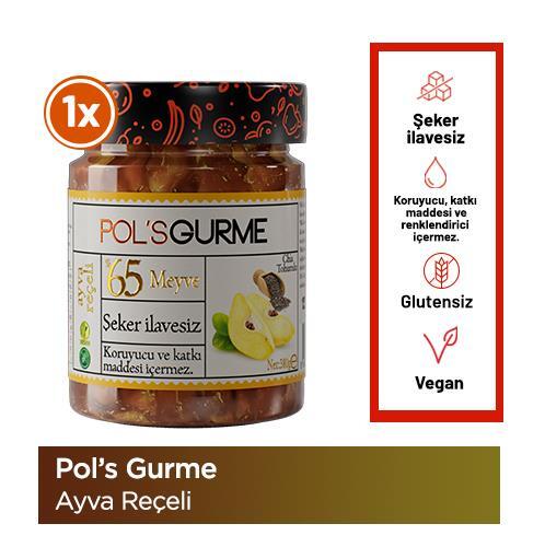 Pol’s Gurme Chia Tohumlu Şekersiz Ayva Reçeli 380 Gr - 1