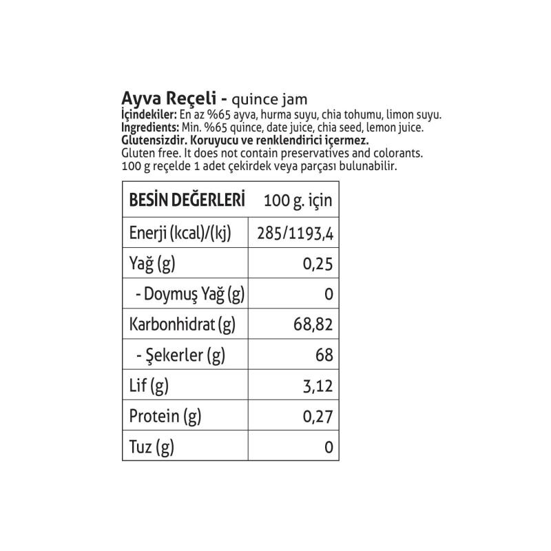 Pol’s Gurme Chia Tohumlu Şekersiz Ayva Reçeli 380 Gr - 2