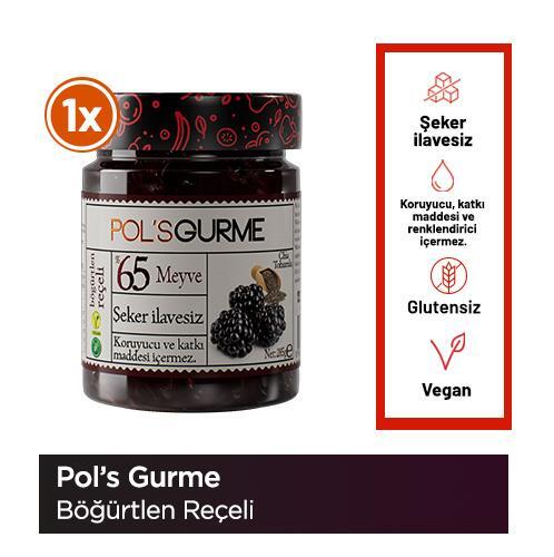 Pol’s Gurme Chia Tohumlu Şekersiz Böğürtlen Reçeli 285 Gr - 1