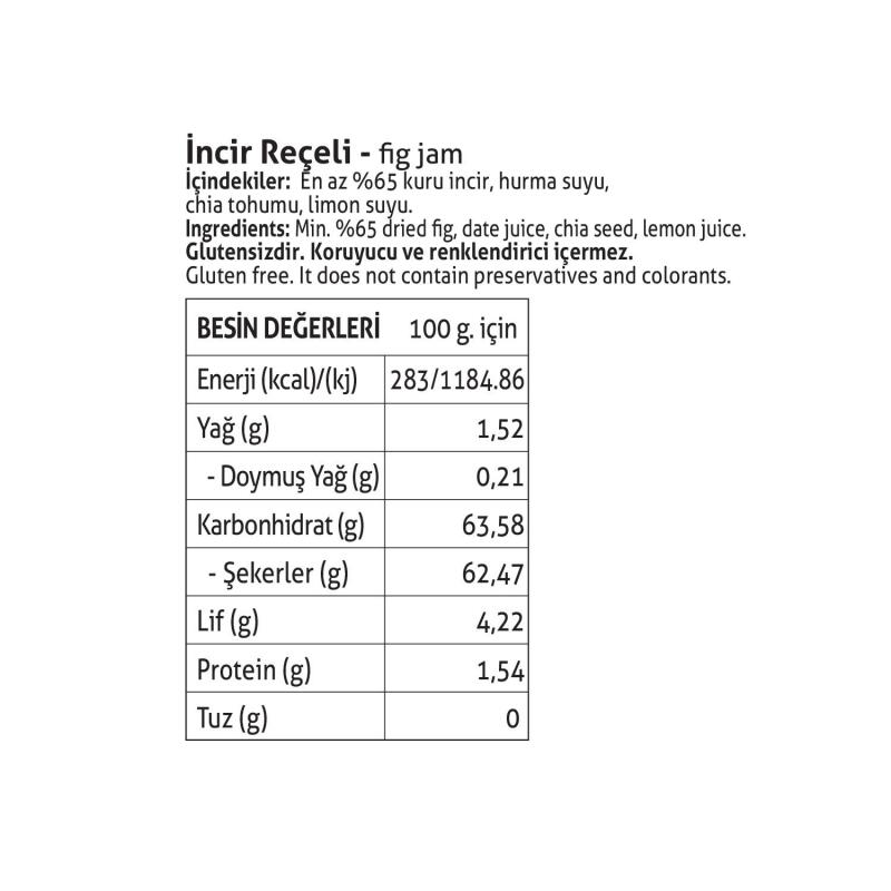 Pol’s Gurme Chia Tohumlu Şekersiz İncir Reçeli 380 Gr - 2