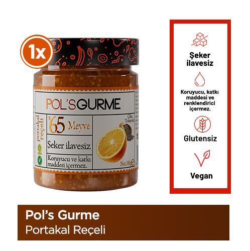 Pol’s Gurme Chia Tohumlu Şekersiz Portakal Reçeli 380 Gr - 1