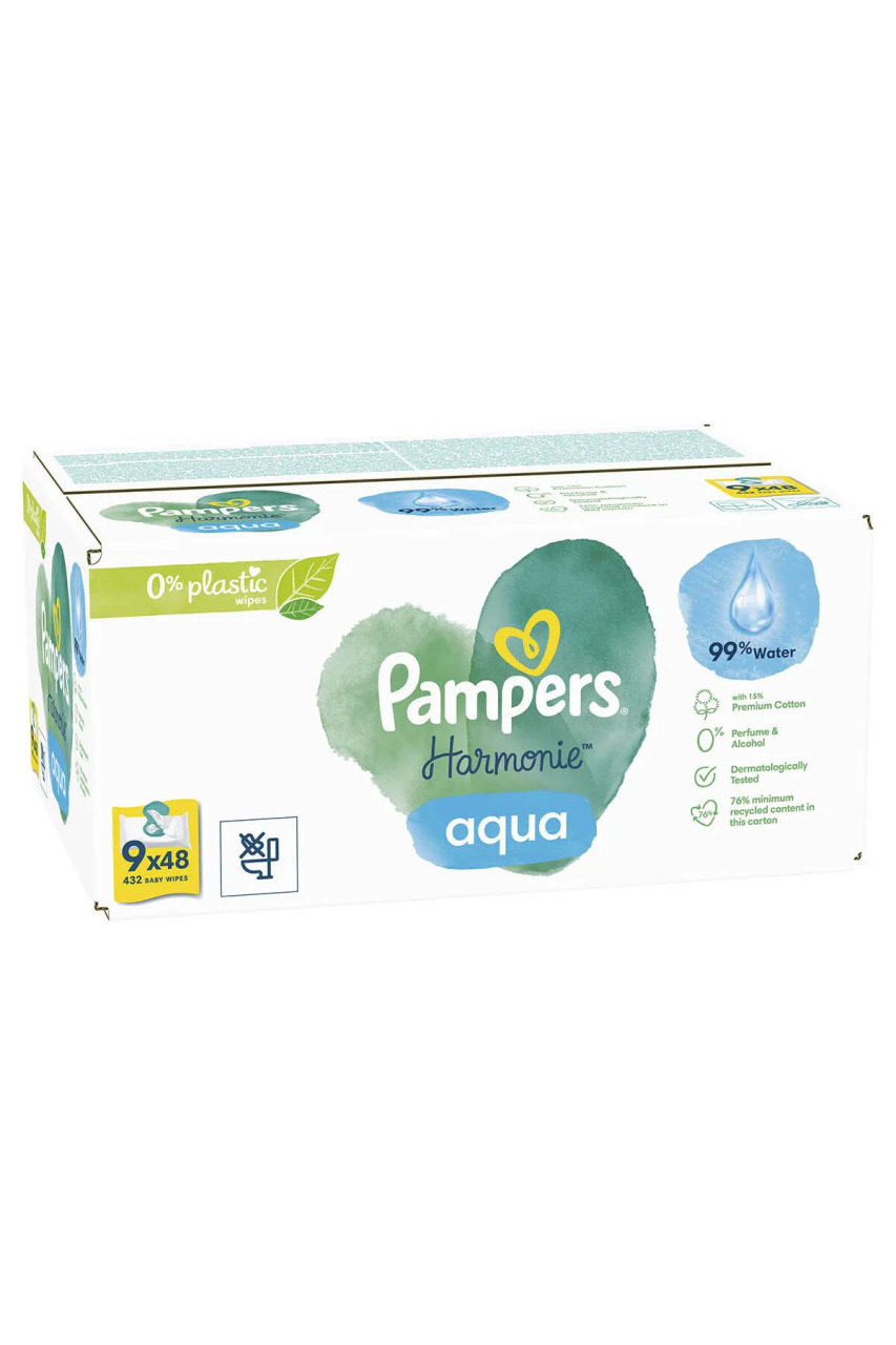 Prima Aqua Pure Islak Havlu Mendil 9'Lu 432 Yaprak - 1