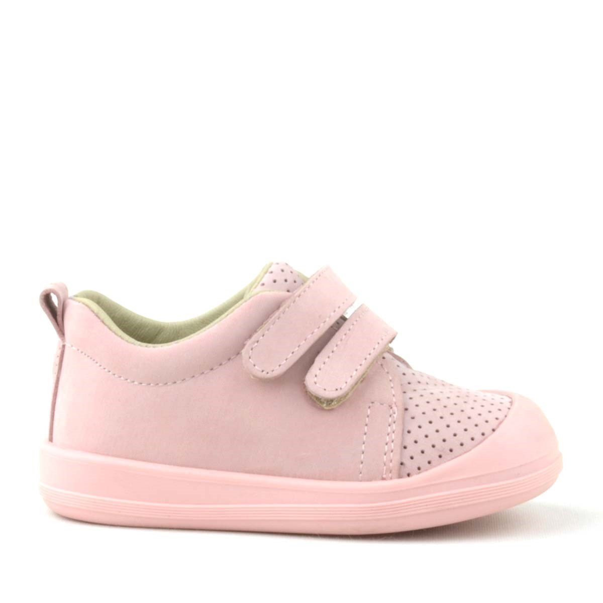 حذاء رياضي للأطفال من راكر بلاس سونيك مصنوع من الجلد الطبيعي باللون الوردي مع شريط فيلكرو تشريحي - 2