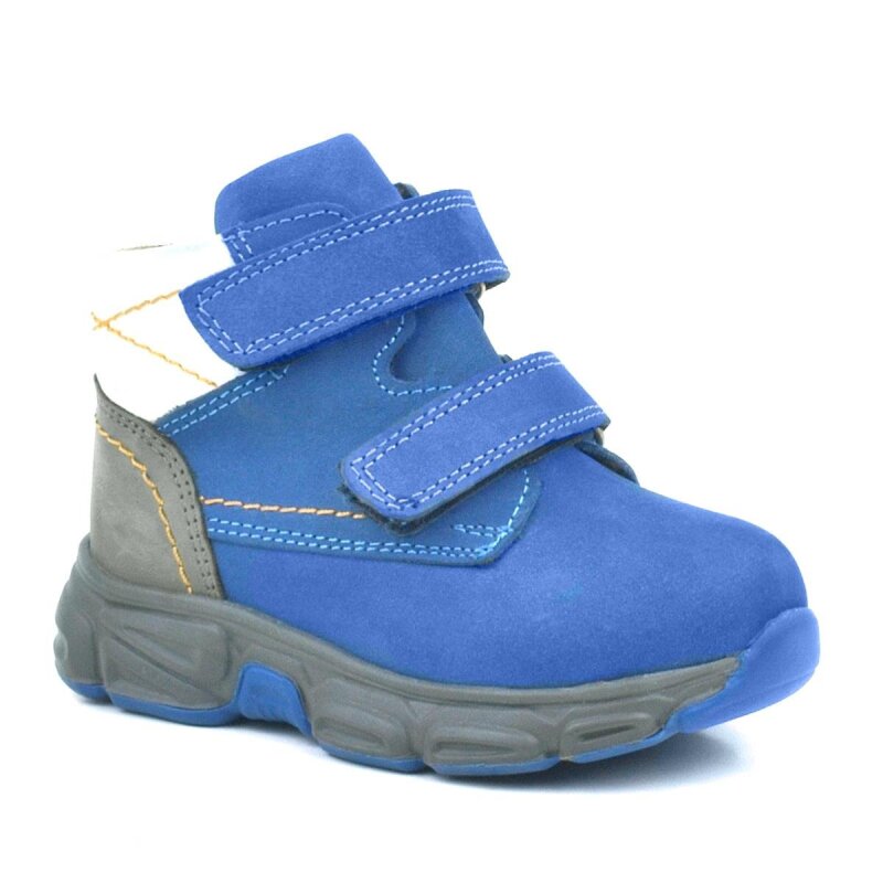 حذاء رياضي أزرق من الجلد الطبيعي للأطفال من راكر بلاس - Rakerplus