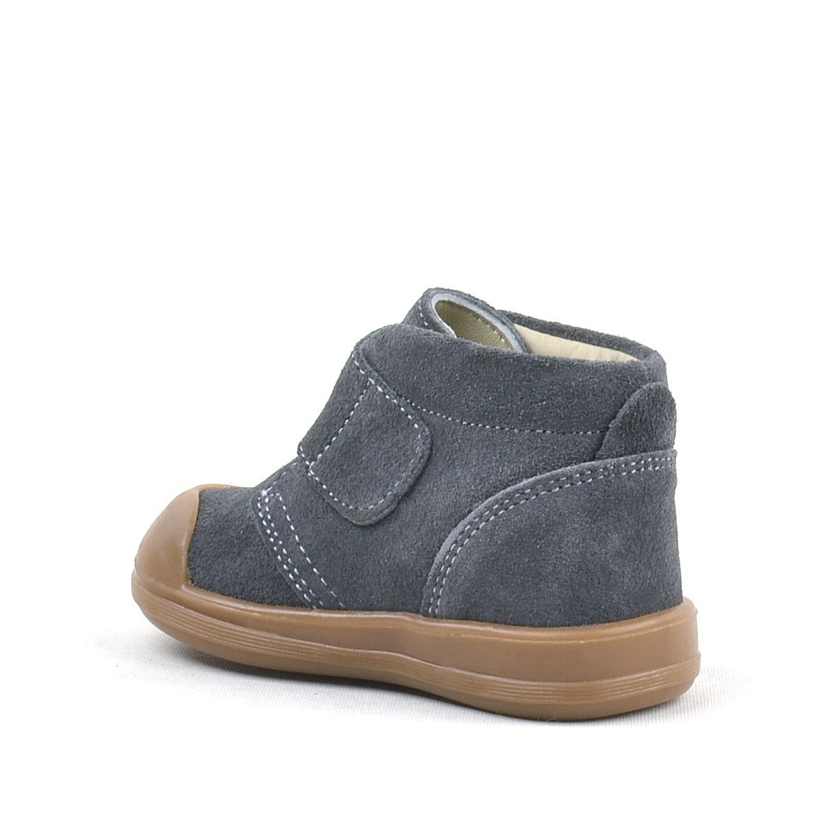 حذاء أطفال يوهو من الجلد الطبيعي المدخن بشريط فيلكرو للجنسين من راكر بلاس - 3