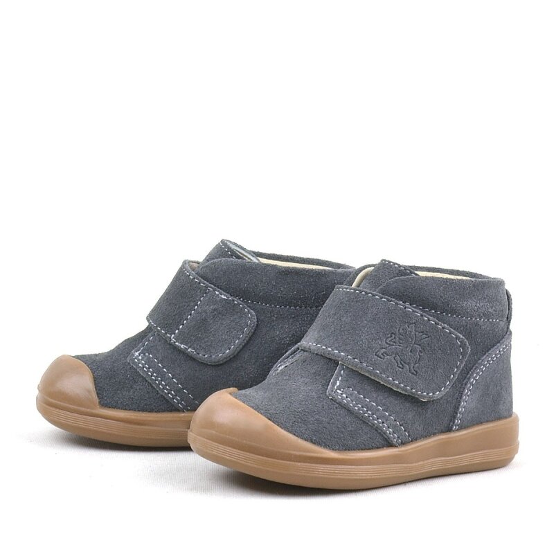 حذاء أطفال يوهو من الجلد الطبيعي المدخن بشريط فيلكرو للجنسين من راكر بلاس - 5