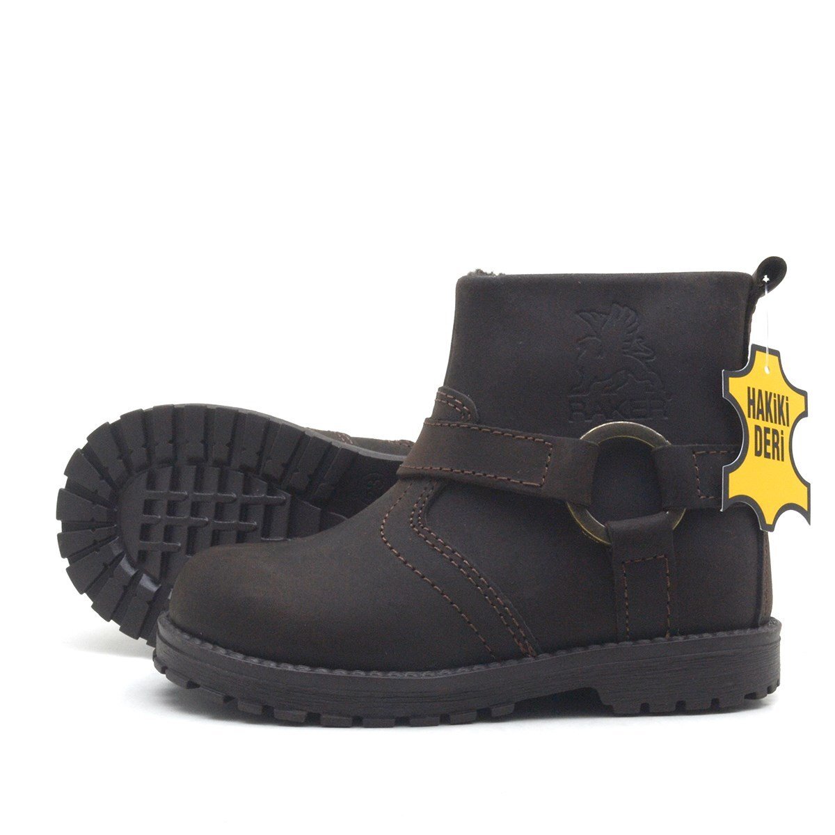 حذاء أطفال شتوي بسحاب من الجلد الطبيعي من Rakerplus Chiron - 5