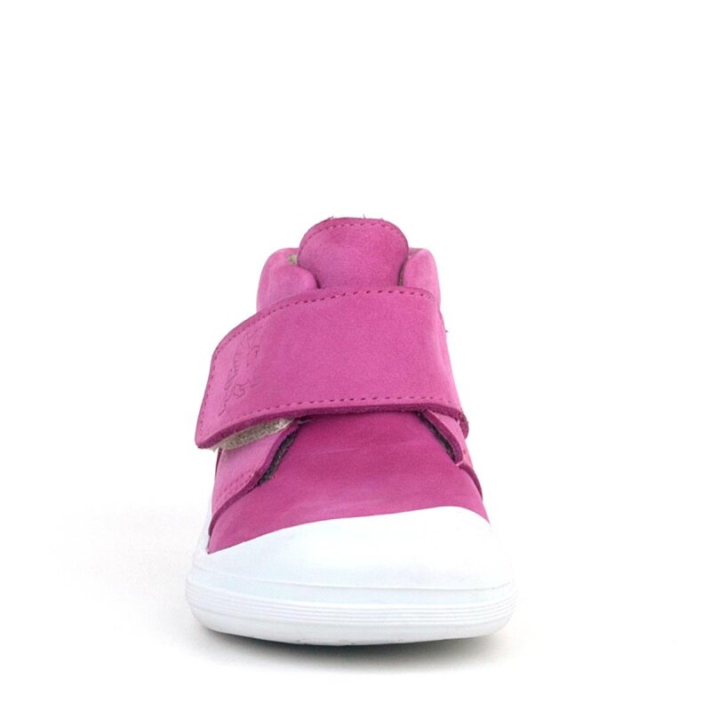 حذاء Yoohoo من الجلد الطبيعي باللونين الوردي والأبيض مع شريط فيلكرو للفتيات الصغيرات من Rakerplus - 3
