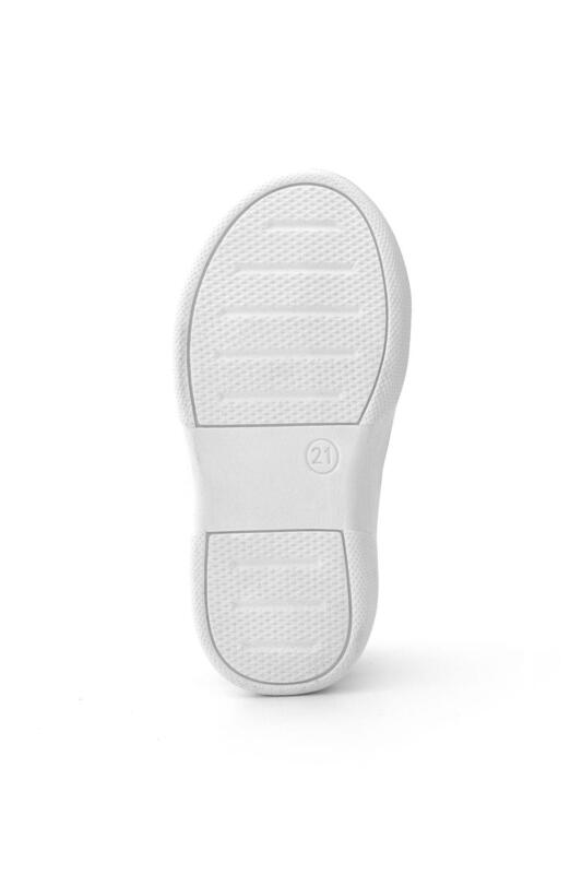 حذاء أطفال من الجلد الطبيعي من راكر بلاس، لون أخضر كاكي، مع شريط فيلكرو - 9