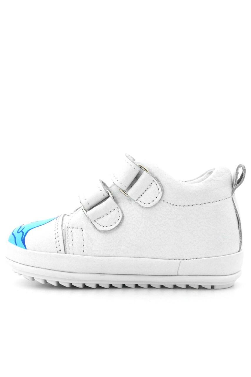 حذاء Rakerplus Tbons بتصميم خاص من الجلد الطبيعي باللون الأبيض من First Step - 5