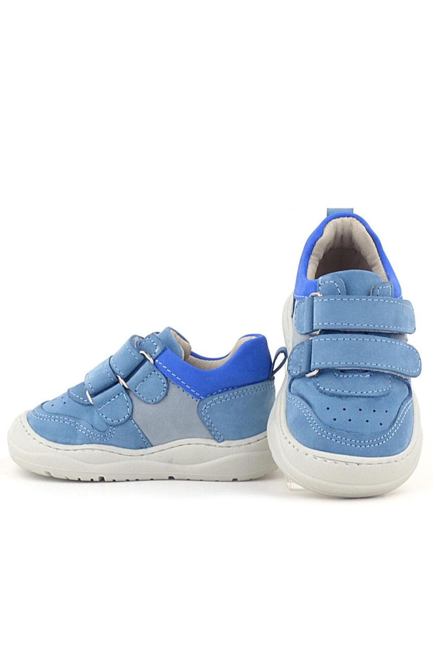 حذاء رياضي للأطفال من الجلد الطبيعي من راكر بلاس شاجي باللون الأزرق - 5