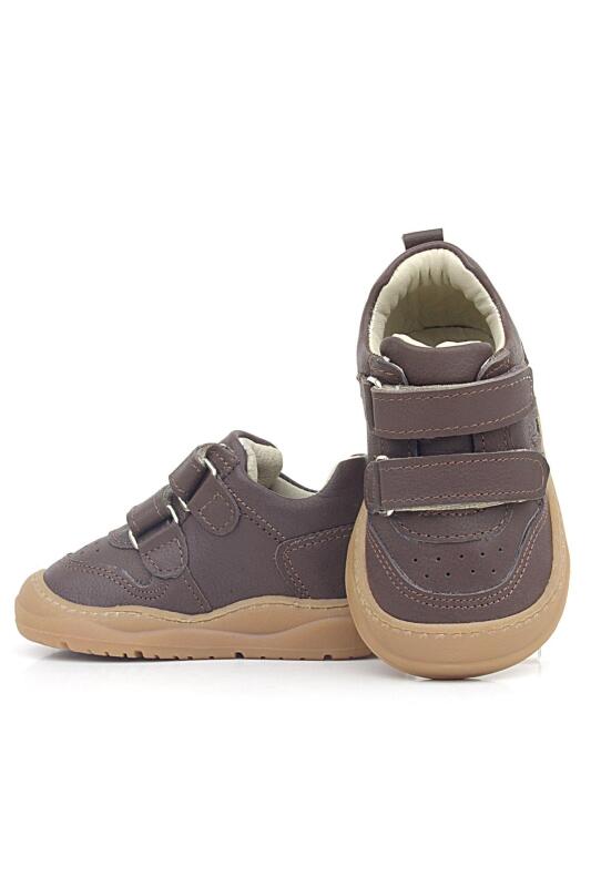 حذاء رياضي للأطفال من الجلد الطبيعي من راكر بلاس شاجي، بني - 6