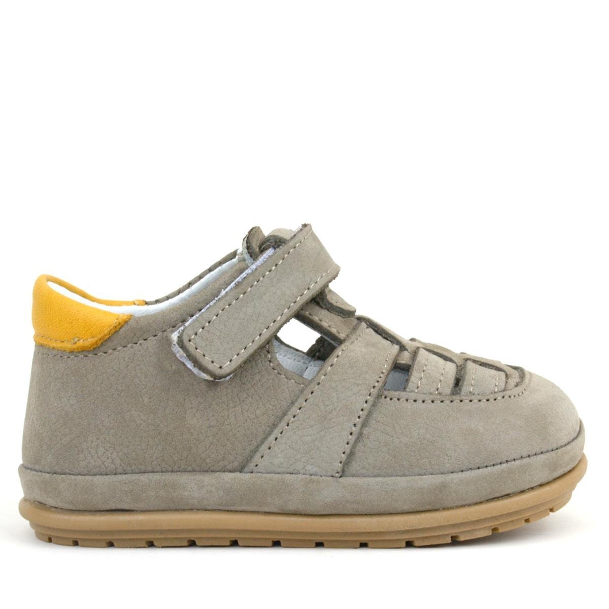 حذاء راكر بلس مابيت المصنوع من الجلد الطبيعي بلون رملي مع شريط فيلكرو تشريحي للأطفال - 2