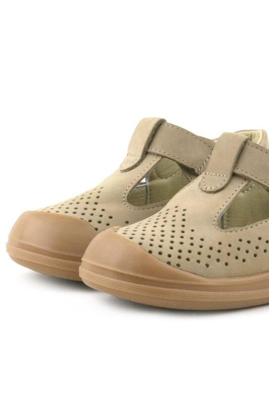 صندل شون من جلد المنك الطبيعي بتصميم تشريحي من راكر بلاس مع شريط فيلكرو للأطفال - 7