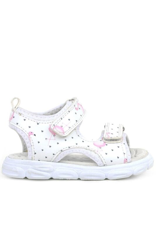 حذاء راكر بلاس الأبيض بشريط فيلكرو للأطفال - 2