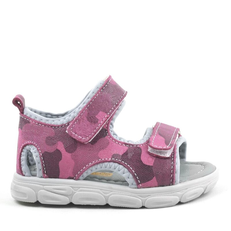 حذاء صندل للأطفال من راكر بلاس ويسبس، مصنوع من الجلد الطبيعي، باللون الوردي الفاتح - 2