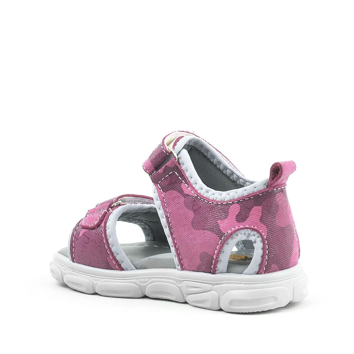 حذاء صندل للأطفال من راكر بلاس ويسبس، مصنوع من الجلد الطبيعي، باللون الوردي الفاتح - 3