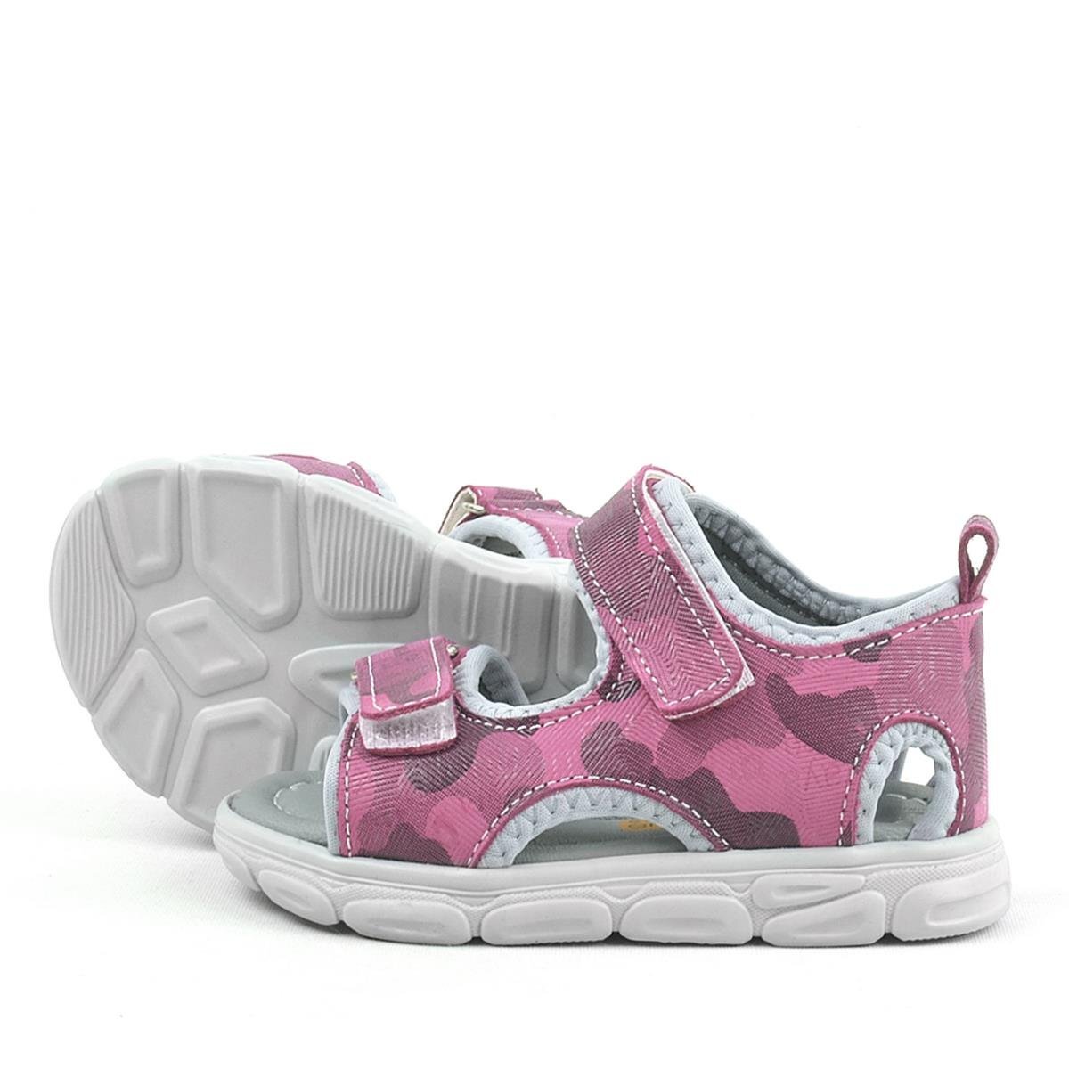 حذاء صندل للأطفال من راكر بلاس ويسبس، مصنوع من الجلد الطبيعي، باللون الوردي الفاتح - 6