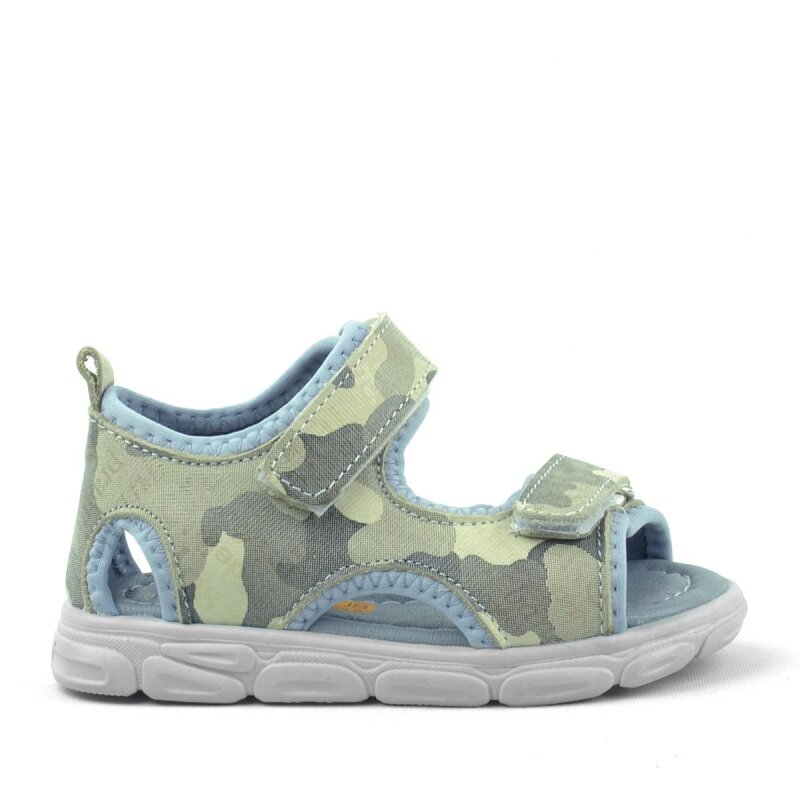 صندل أطفال من الجلد الطبيعي من راكر بلاس ويسبس، لون بيج، بتصميم مموه - 2