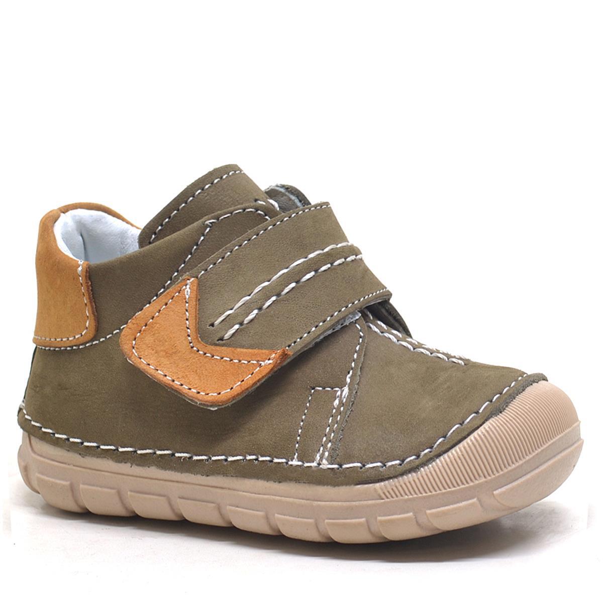 حذاء أطفال من راكر بلاس بوباي، مصنوع من الجلد الطبيعي، لون كاكي، الخطوة الأولى للجنسين - 8