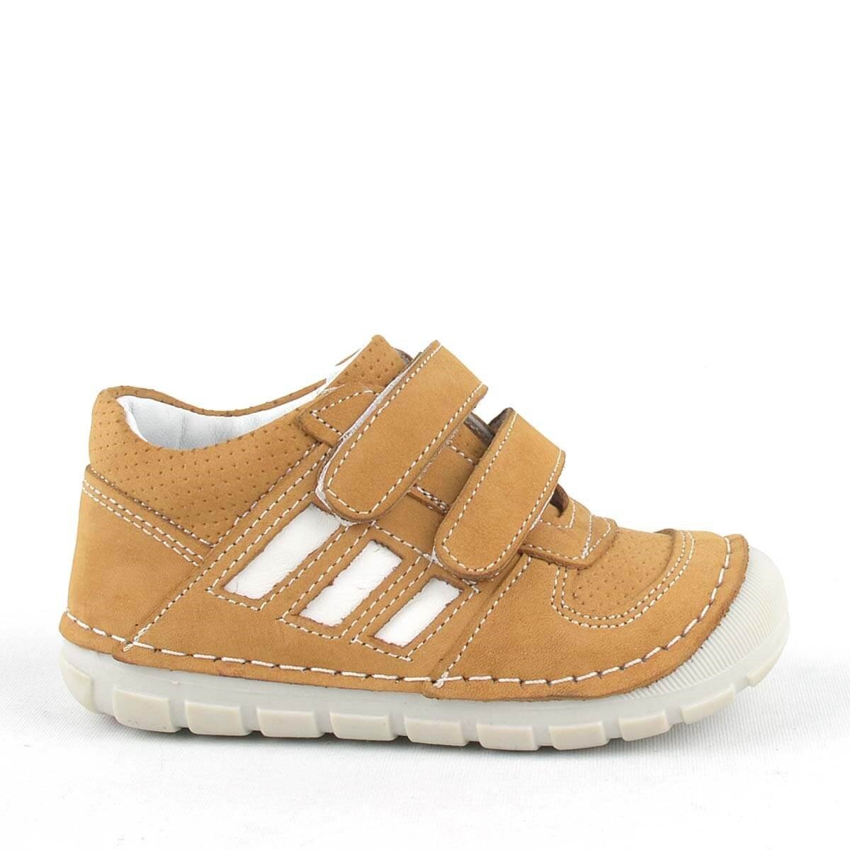 حذاء أطفال من الجلد الطبيعي من راكر بلس غريزي، لون بني، من الدرجة الأولى، للجنسين - 2