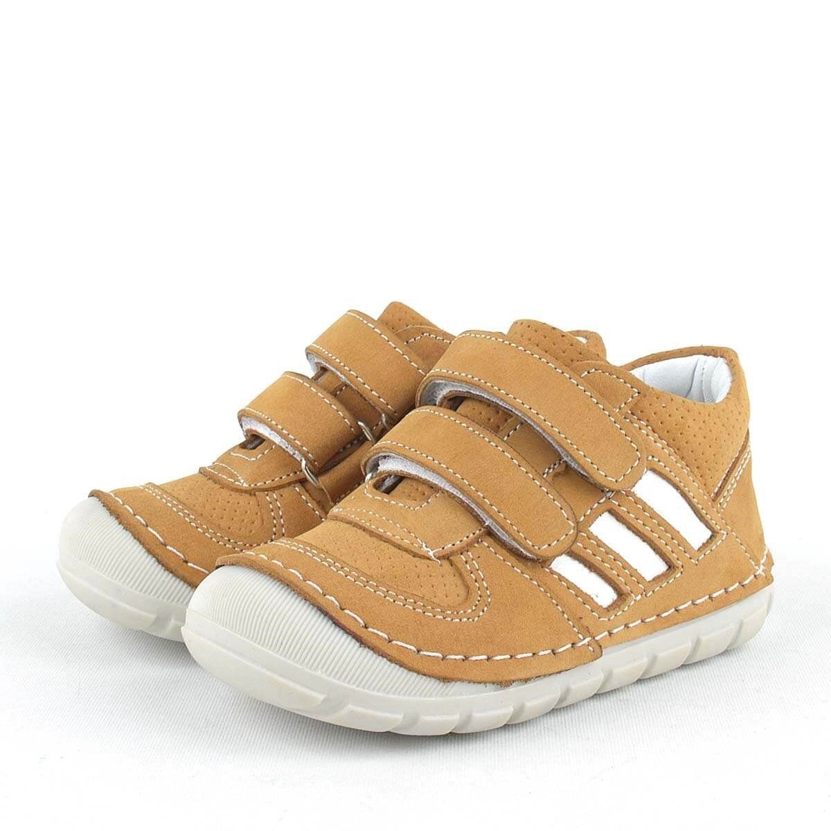 حذاء أطفال من الجلد الطبيعي من راكر بلس غريزي، لون بني، من الدرجة الأولى، للجنسين - 3