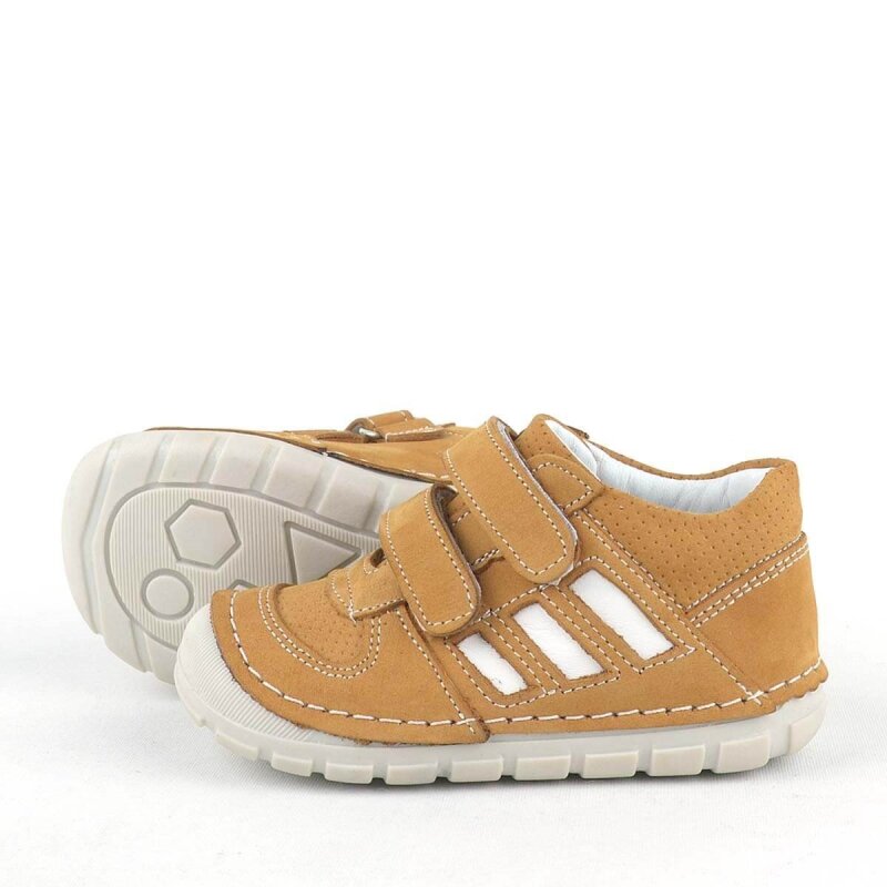 حذاء أطفال من الجلد الطبيعي من راكر بلس غريزي، لون بني، من الدرجة الأولى، للجنسين - 5
