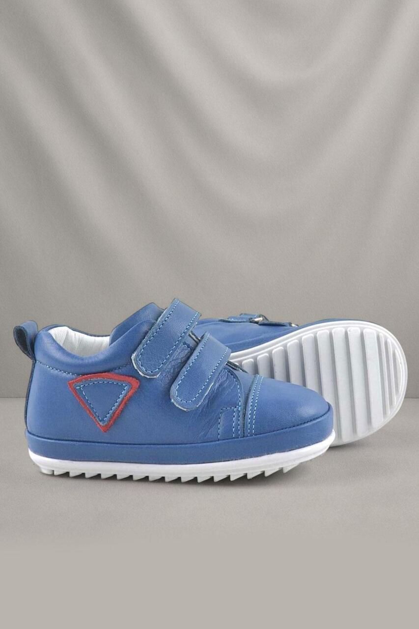 حذاء Rakerplus Scrat من الجلد الطبيعي باللون الأزرق من First Step - 1