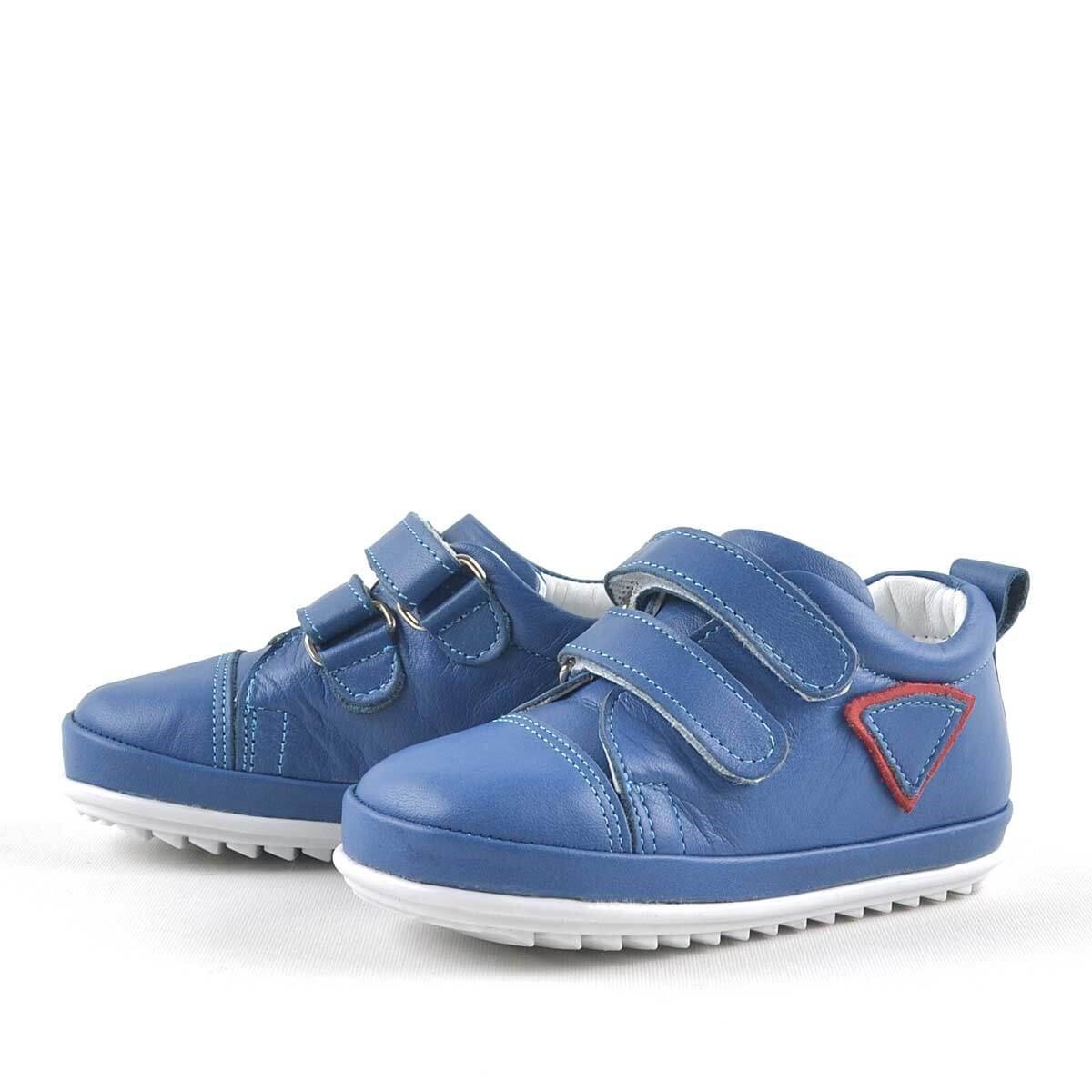 حذاء Rakerplus Scrat من الجلد الطبيعي باللون الأزرق من First Step - 4