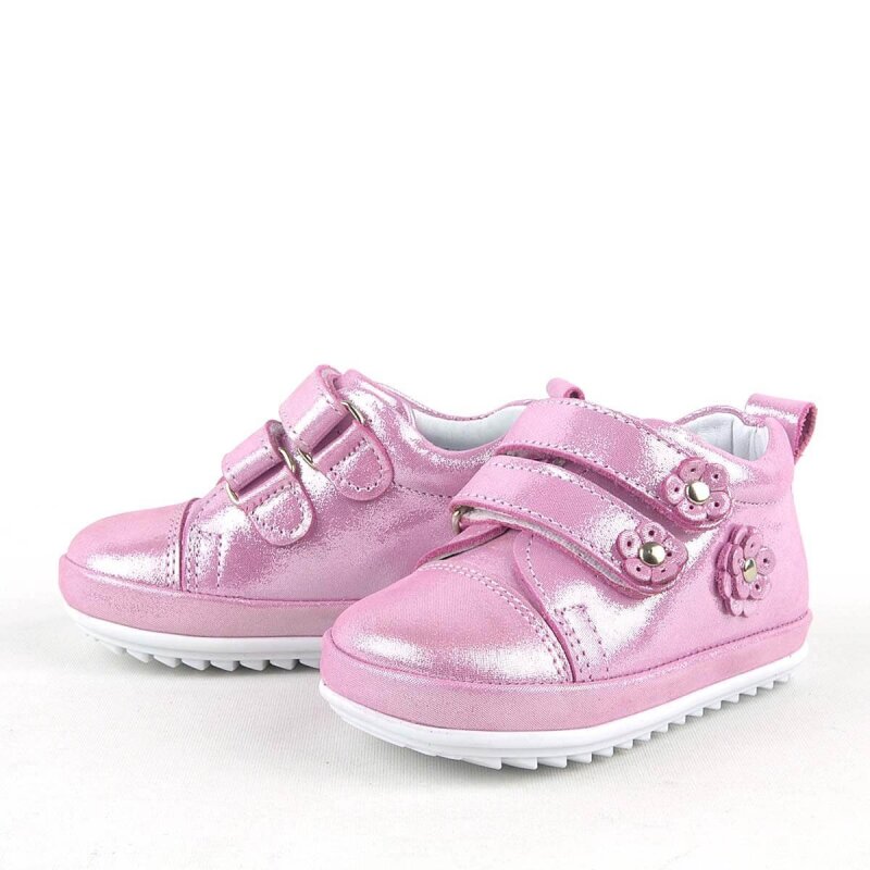 حذاء راكر بلاس ليمبو من الجلد الطبيعي باللون الوردي بتصميم تشريحي للخطوة الأولى للفتيات الصغيرات - 5