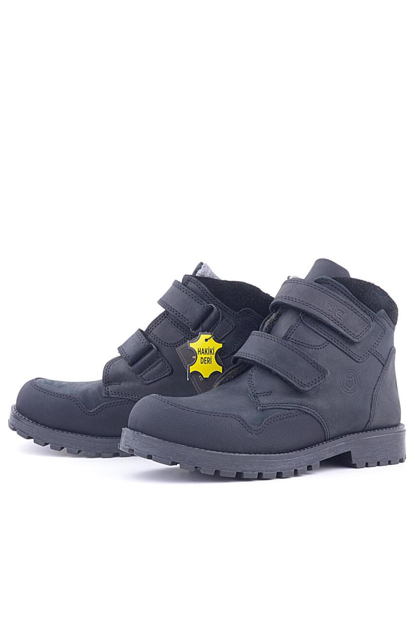 حذاء رياضي للأولاد من جلد نوبوك طبيعي من راكر بلس بيكسل بشريط فيلكرو أسود - 5