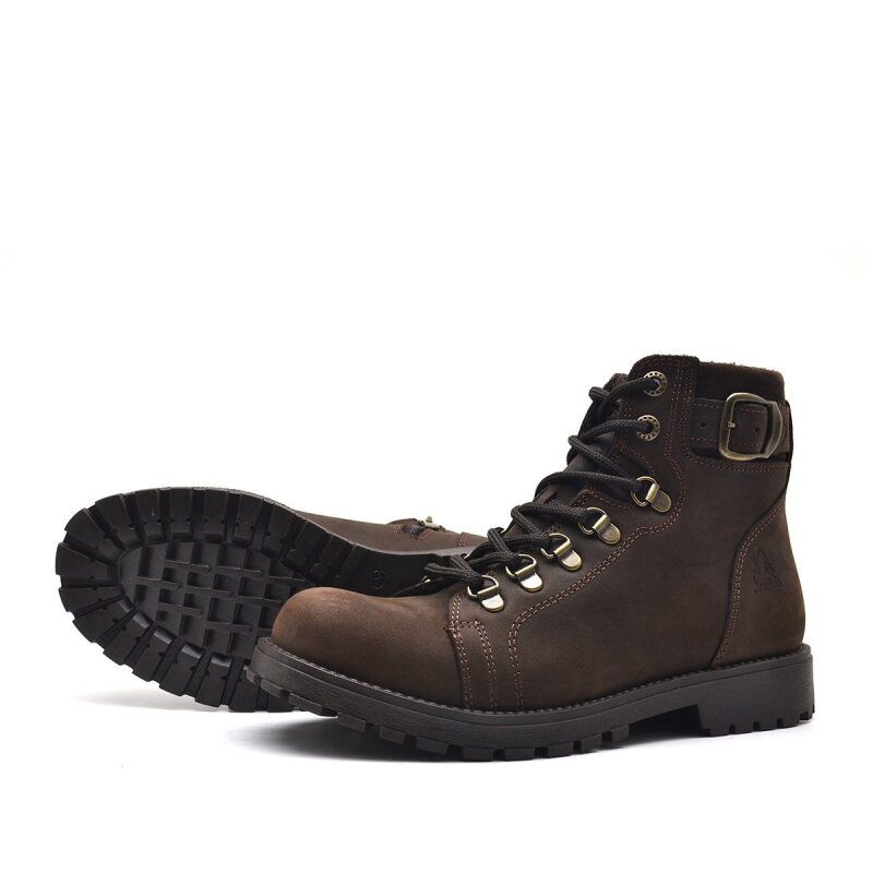 حذاء شتوي للأطفال من راكر بلاس غريفون مصنوع من الجلد الطبيعي بسحاب - 5