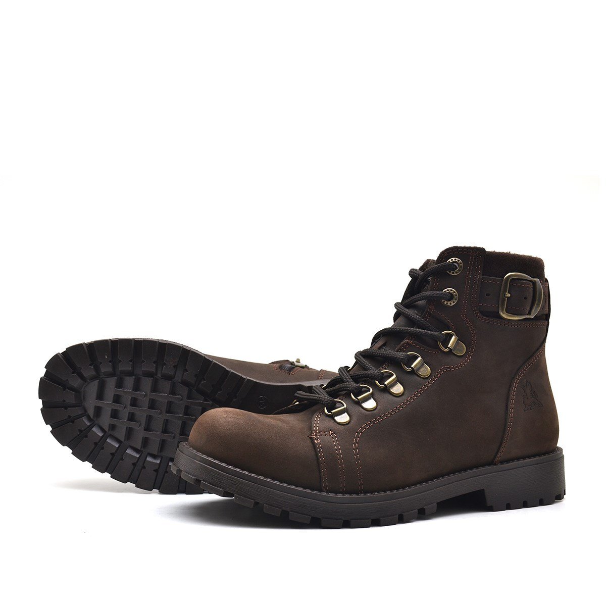 حذاء شتوي للأطفال من راكر بلاس غريفون مصنوع من الجلد الطبيعي بسحاب - 5