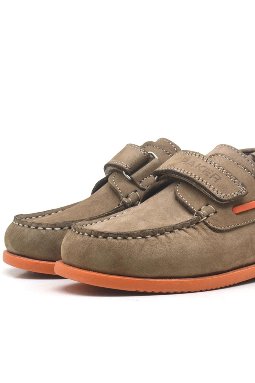 حذاء راكير بلاس سيمورج من الجلد الطبيعي بلون الرمل للأولاد - 7