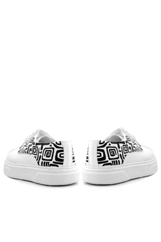 حذاء كلاسيكي للأطفال من راكر بلاس تي بون بتصميم خاص من ديربي باللون الأبيض - 8