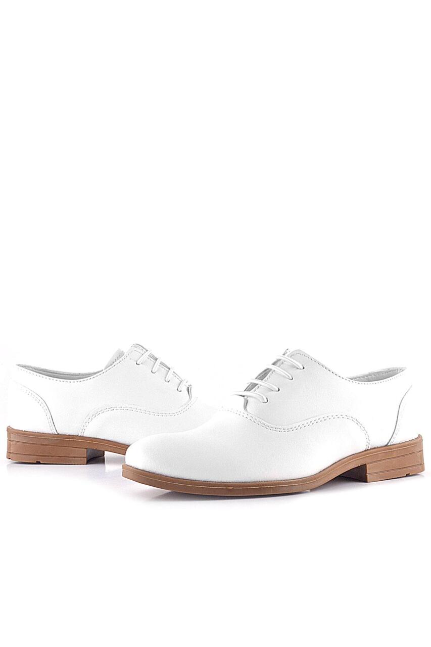 حذاء كلاسيكي للأطفال برباط من راكر بلاس بلون أبيض دخاني - 6