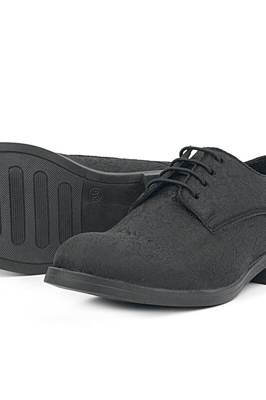 حذاء كلاسيكي للأطفال من راكر بلاس أسود برباط - 7