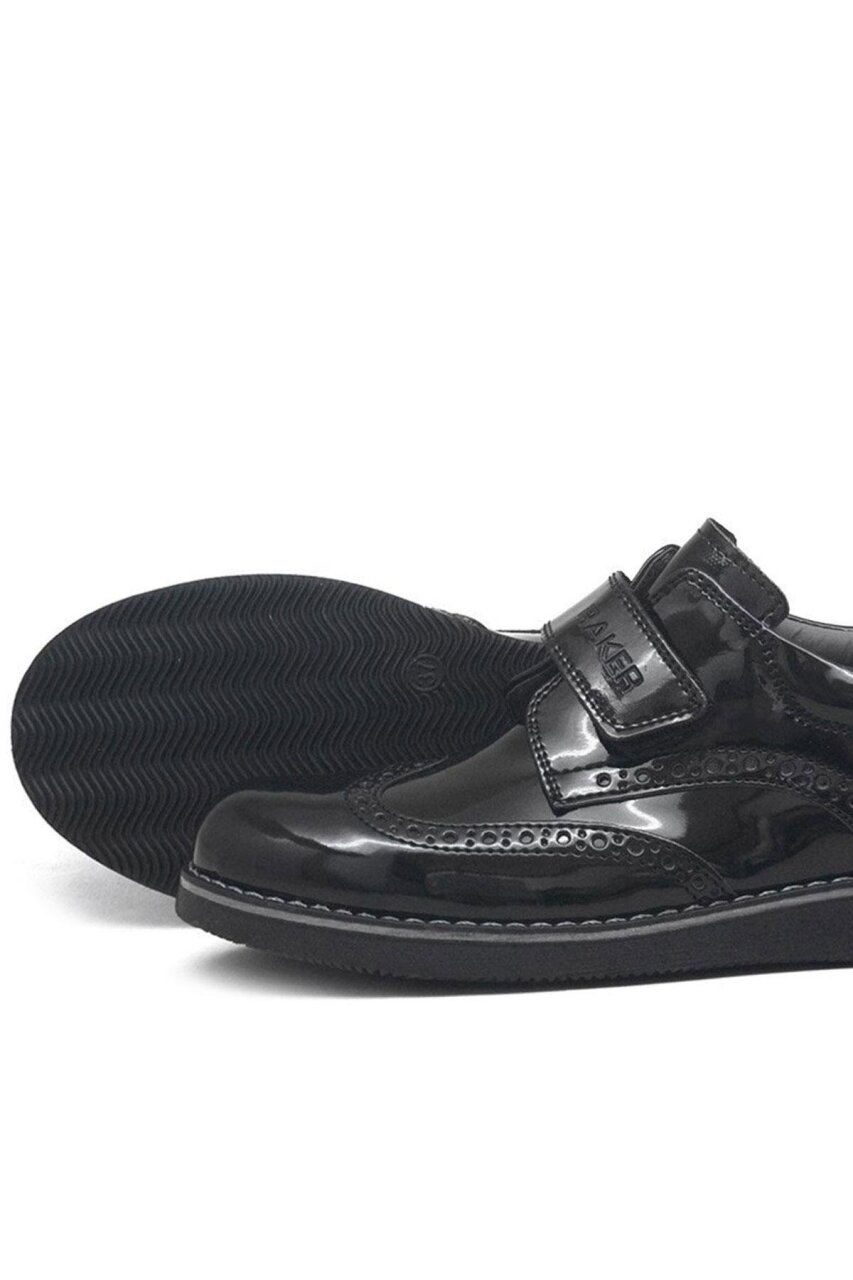 حذاء راكر بلاس هيدرا من الجلد اللامع بشريط فيلكرو للأولاد والمراهقين - 5