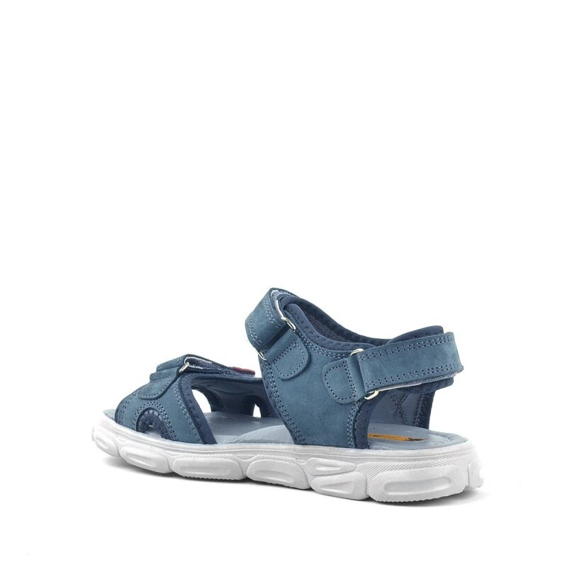 صندل راكر بلاس فلينت من الجلد الطبيعي باللون الرمادي للأطفال - 3