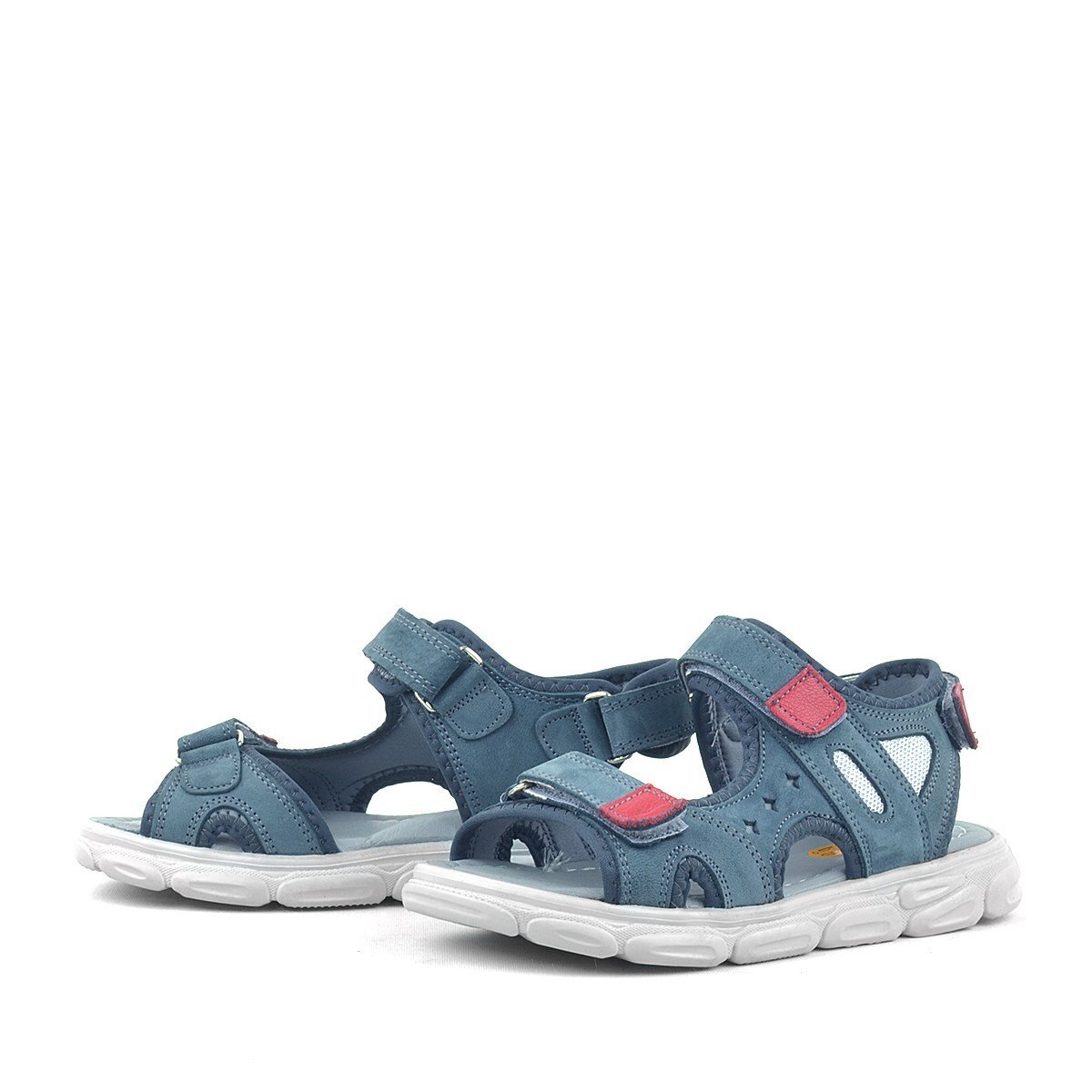 صندل راكر بلاس فلينت من الجلد الطبيعي باللون الرمادي للأطفال - 5