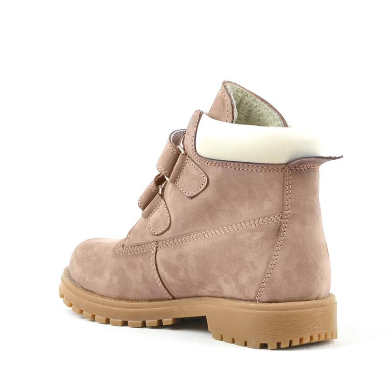 حذاء بناتي من الجلد الطبيعي من راكر بلاس نيسون مع شريط فيلكرو - 3