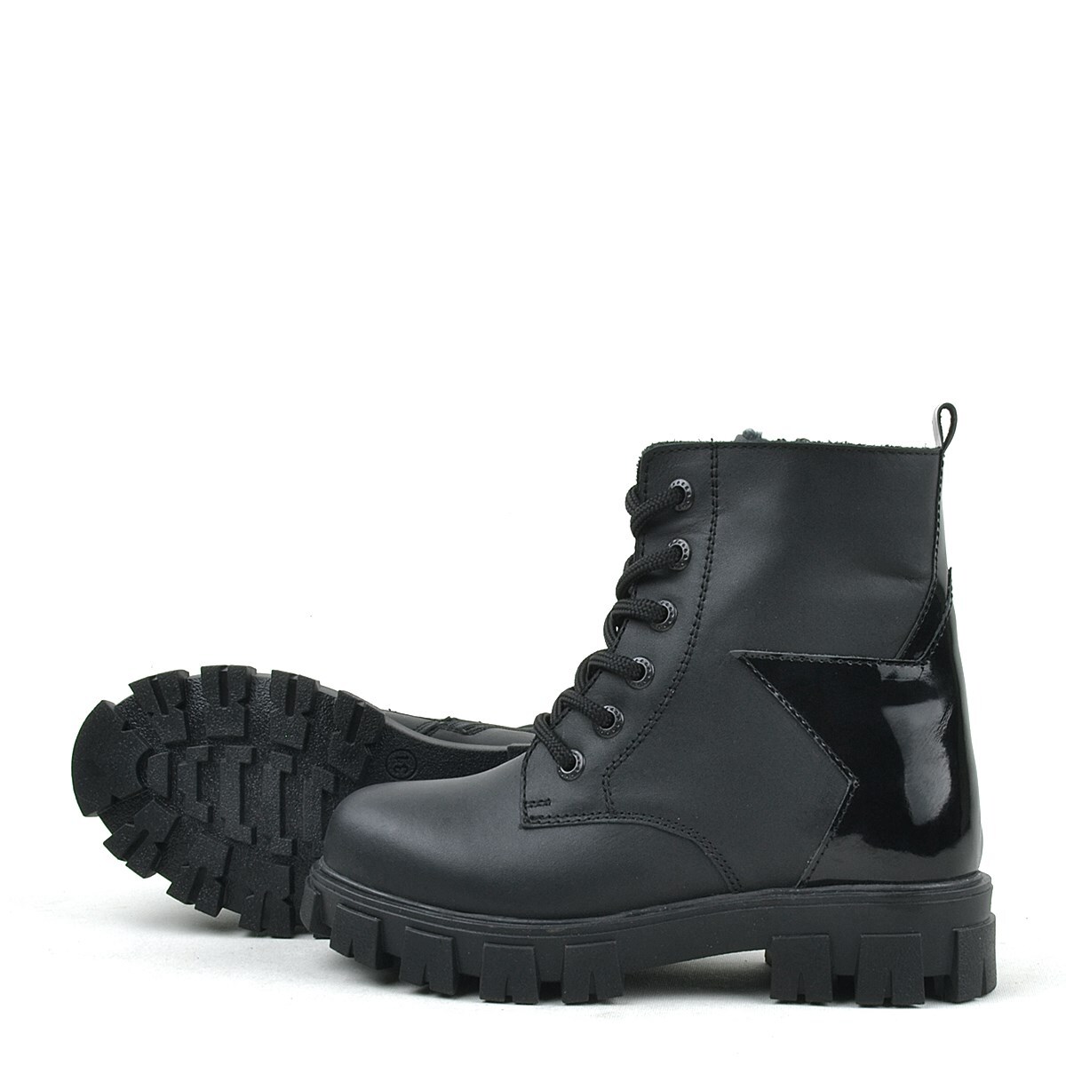 حذاء راكر بلاس بلاك ستار للبنات بتفاصيل - 6