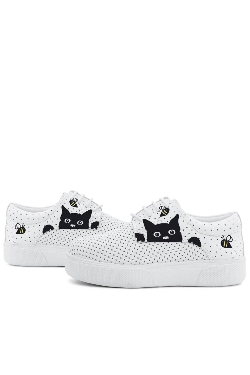 حذاء كاجوال للأطفال من راكر بلاس تي بونز، مصنوع من الجلد الطبيعي باللون الأبيض، بتصميم خاص ومرن - 8