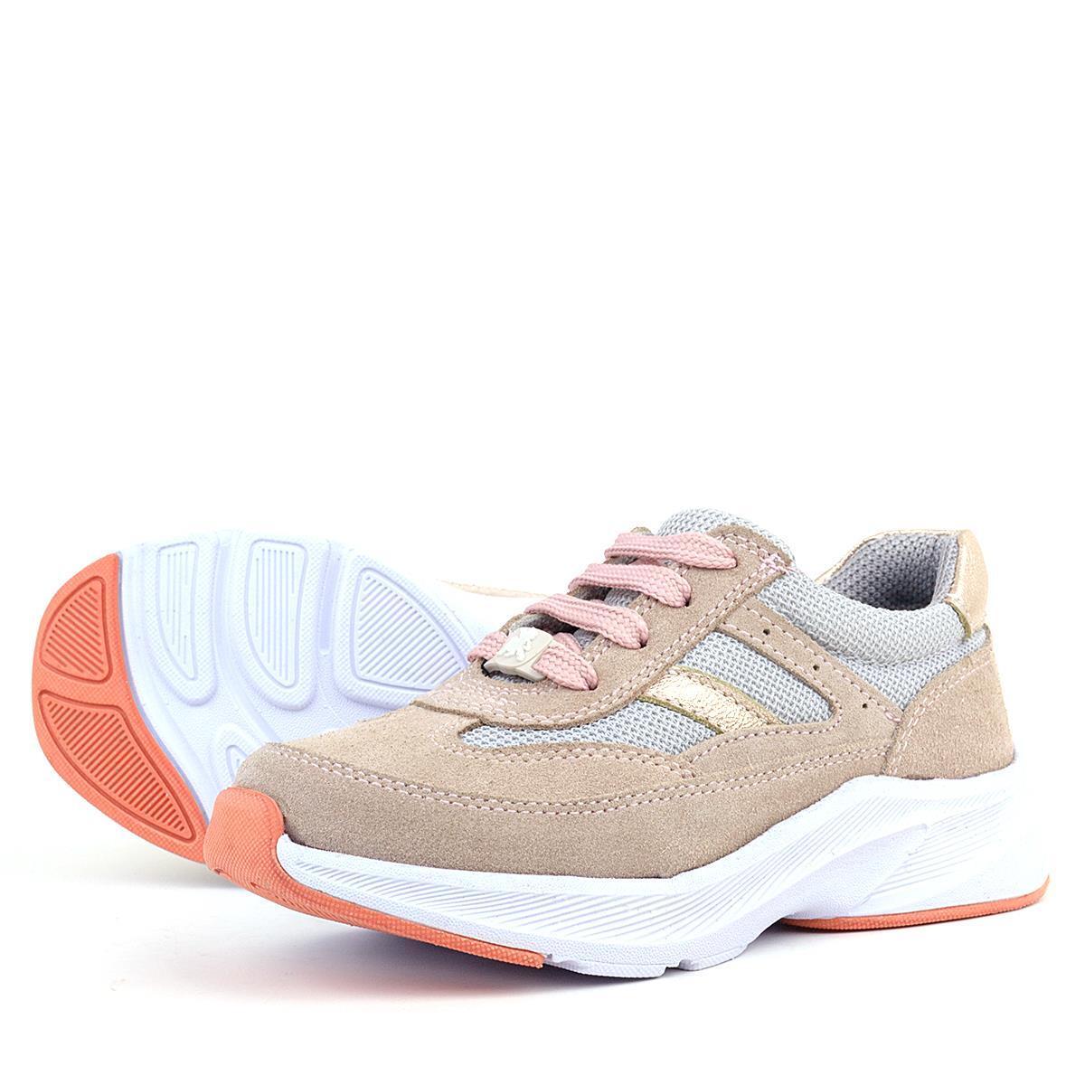 حذاء رياضي خفيف الوزن للأطفال من راكر بلاس مصنوع من الجلد الطبيعي بتصميم بودرة تشريحية - 6