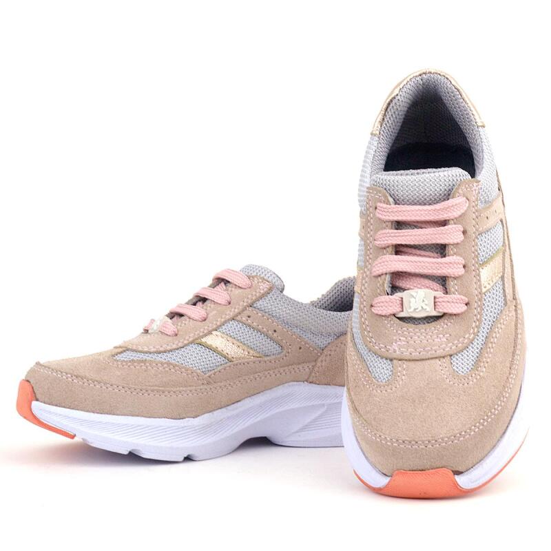 حذاء رياضي خفيف الوزن للأطفال من راكر بلاس مصنوع من الجلد الطبيعي بتصميم بودرة تشريحية - 7